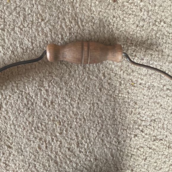 Country Red Merry Christmas Bucket with Wood Handle - Picture 3 of 5